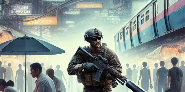 退役特种兵在曼谷夜市进行卧底调查，遭遇敌对特工。